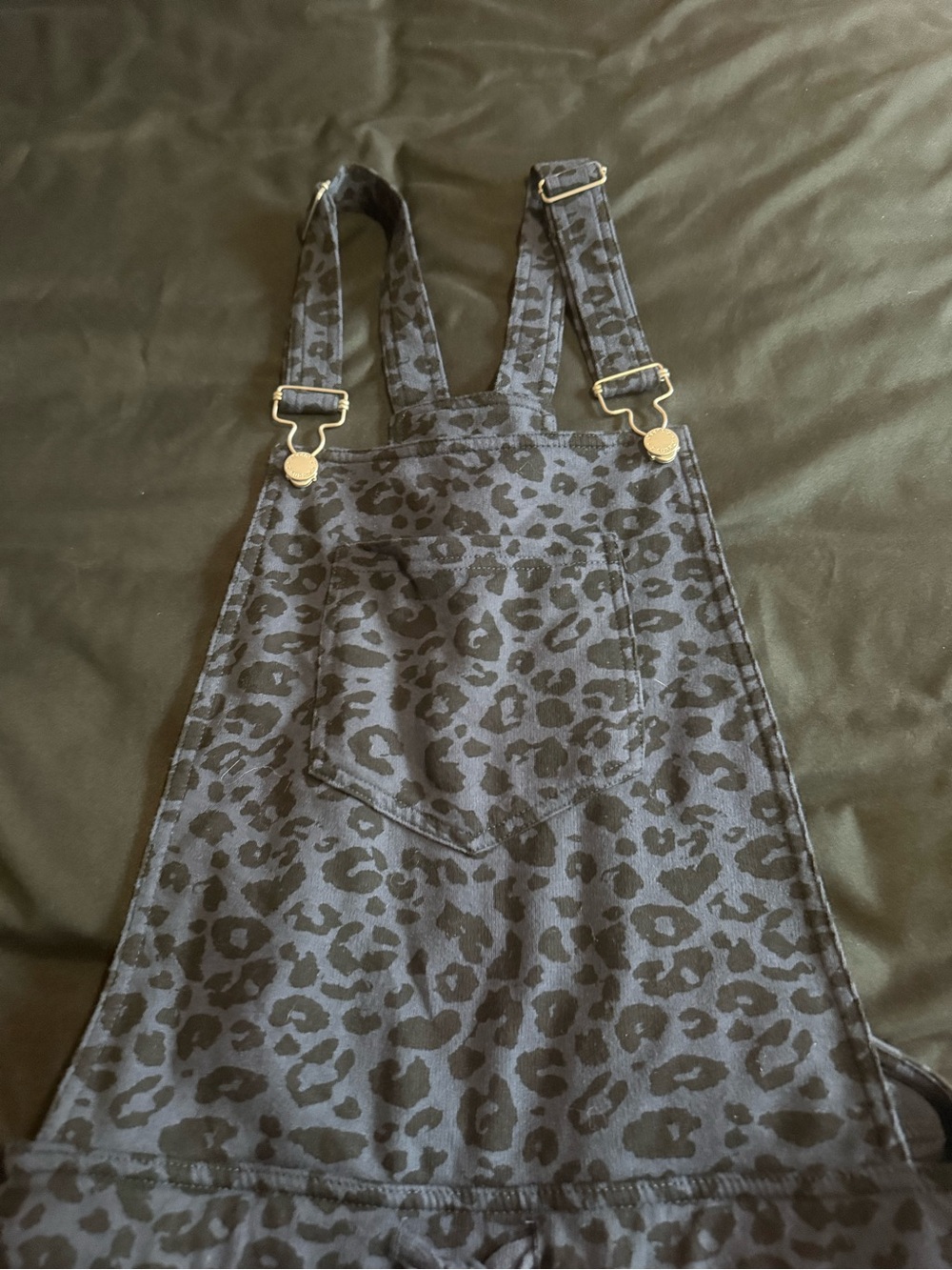 Z Supply Navy blue Leopard Print Overalls